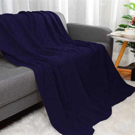 navy blue throws for sofas.